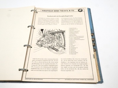 BMW R75 750/275 Original repair instructions Manual