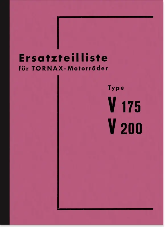 Tornax V 175 und V 200 Ersatzteilliste
