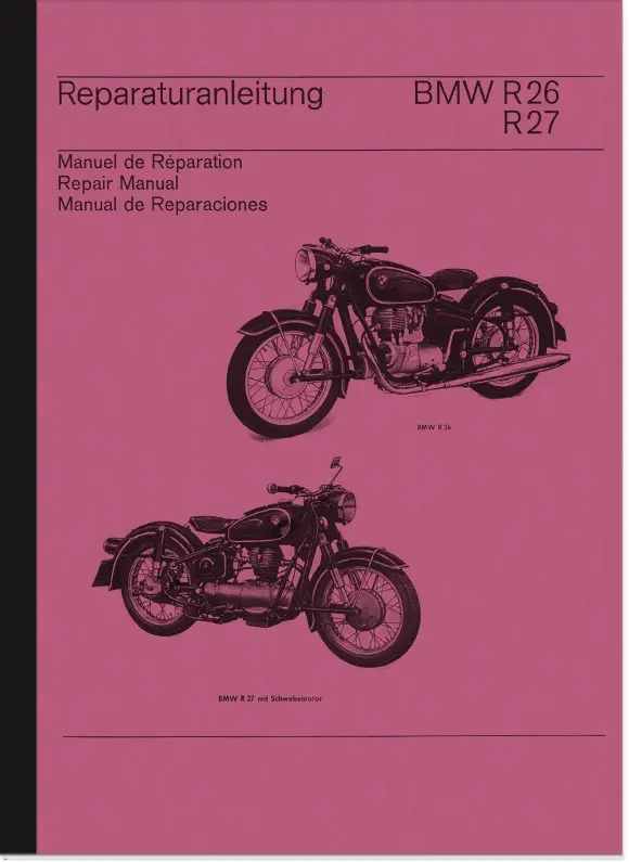 BMW R 26 und R 27 Reparaturanleitung Werkstatthandbuch