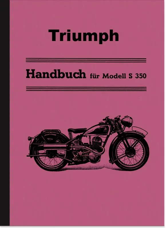 Triumph S 350 1936 Bedienungsanleitung S350 Sport