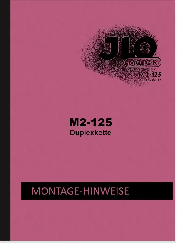 ILO M 2-125 Repair Manual Assembly Instructions Workshop Manual Engine