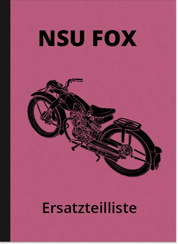 NSU Fox 4-stroke spare parts list spare parts catalog parts catalog