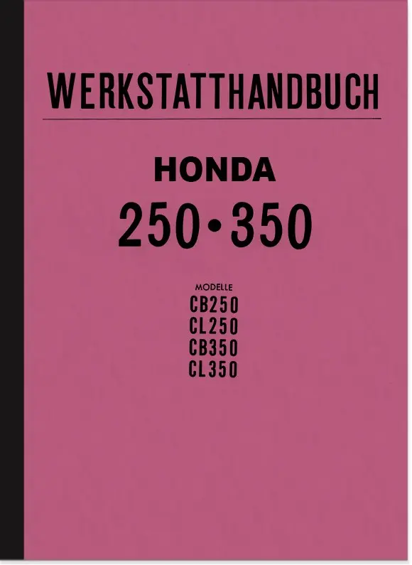 Honda CB 250/350 and CL 250/350 Repair Manual Workshop Manual Workshop Manual