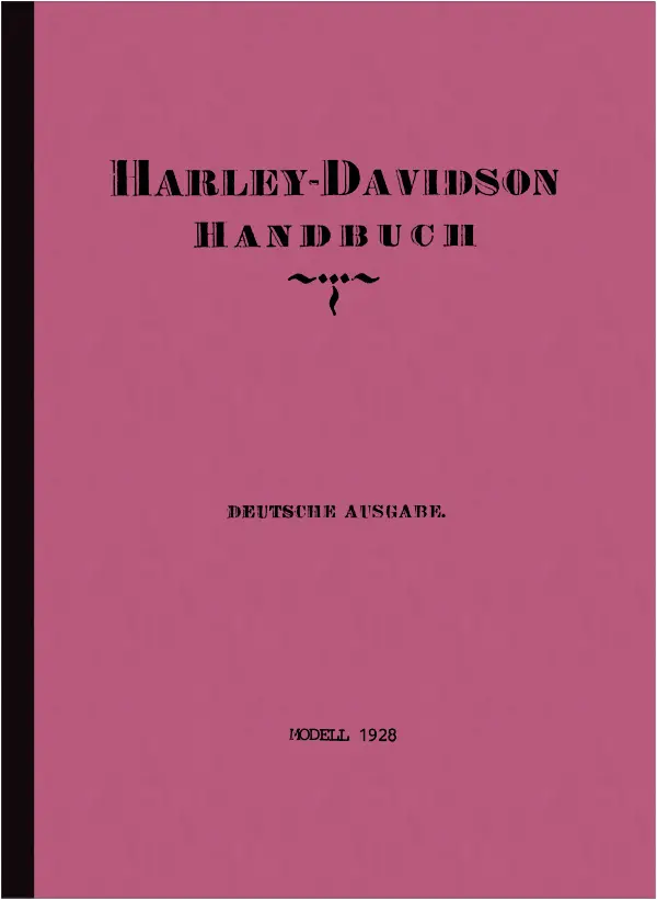 Harley-Davidson 1000/1200 ccm 1928 user manual