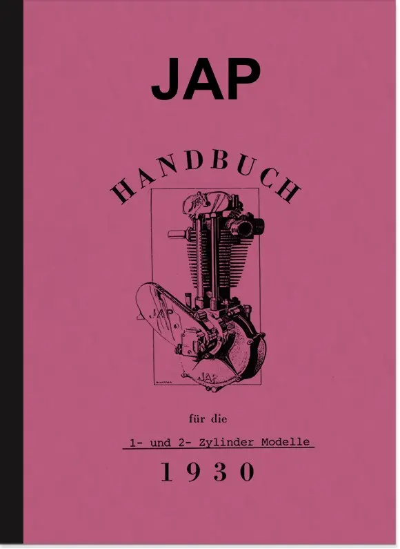 JAP Motoren 175 200 300 350 400 500 550 600 750 ccm Bedienungsanleitung