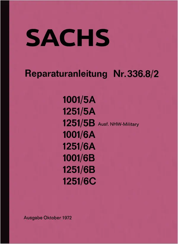 Sachs 100 ccm und 125 ccm Motor Reparaturanleitung