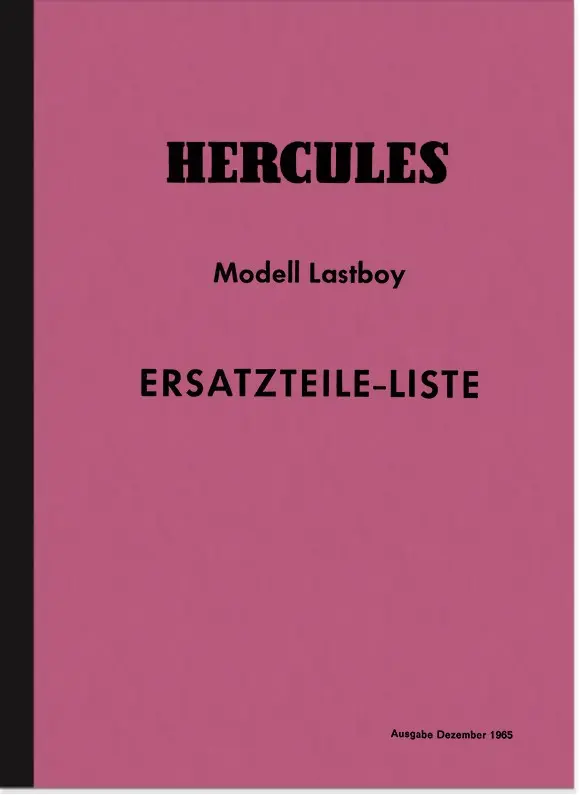 Hercules Lastboy Ersatzteilliste