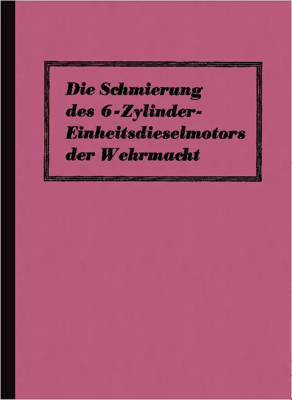 6-cylinder standard Diesel engine Operating instructions