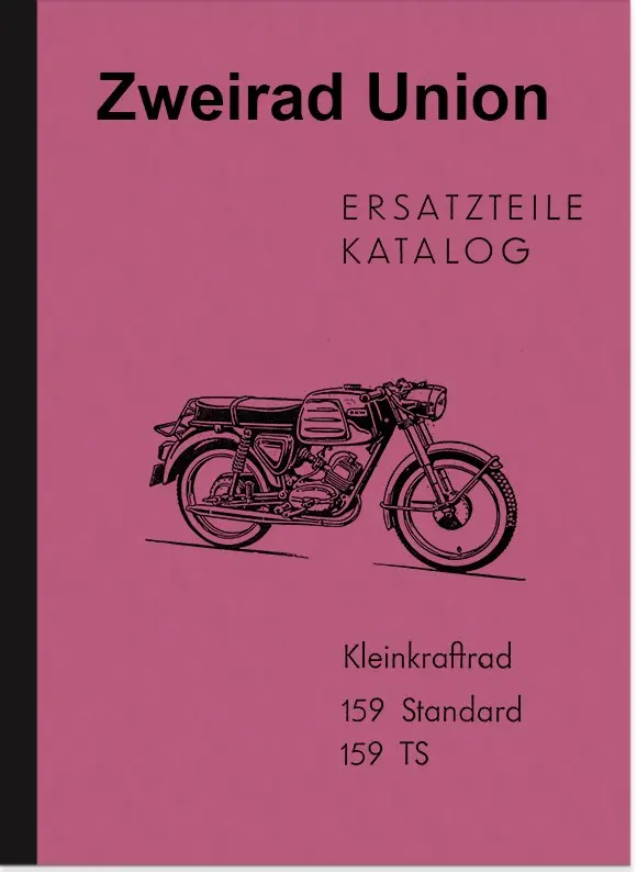 Zweirad Union 159 Standard TS Spare Parts List Spare Parts Catalogue