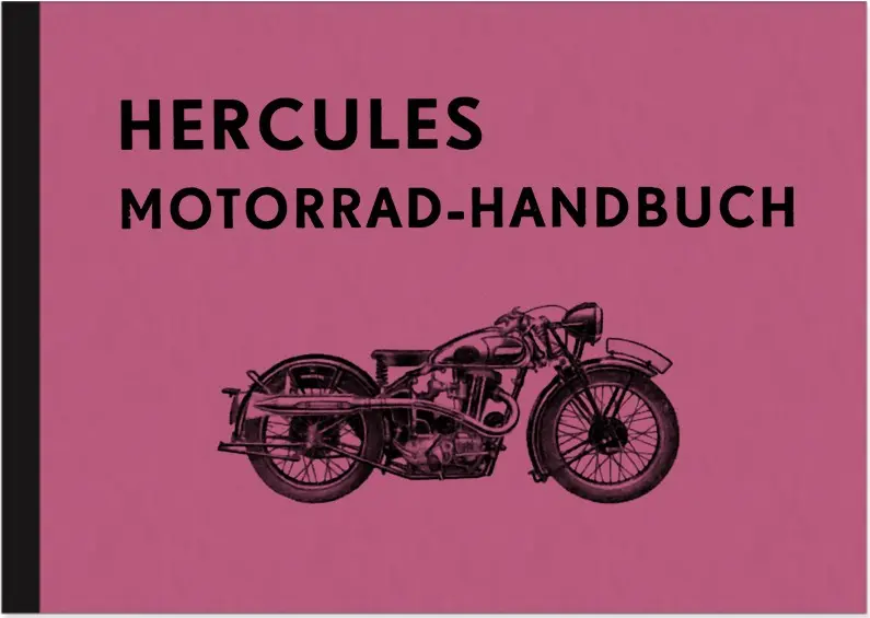 Hercules 2-stroke 4-stroke pre-war manual 200 500 350 SV OHV K Block manual