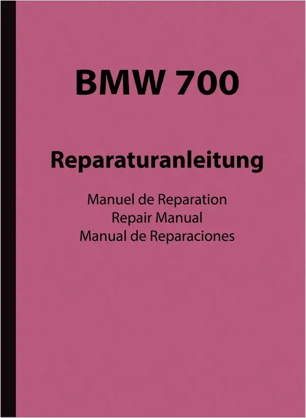 BMW 700 Reparaturanleitung Werkstatthandbuch