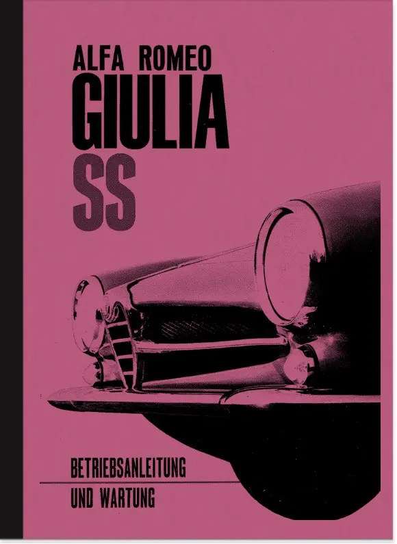 Alfa Romeo Giulia SS Owner's Manual Owner's Manual