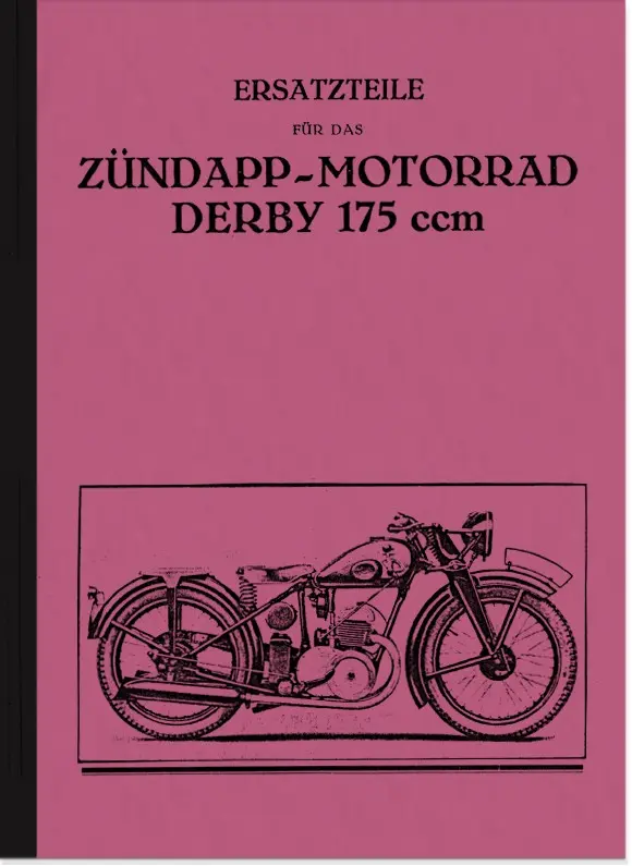 Zündapp Derby 175 Ersatzteilliste DB