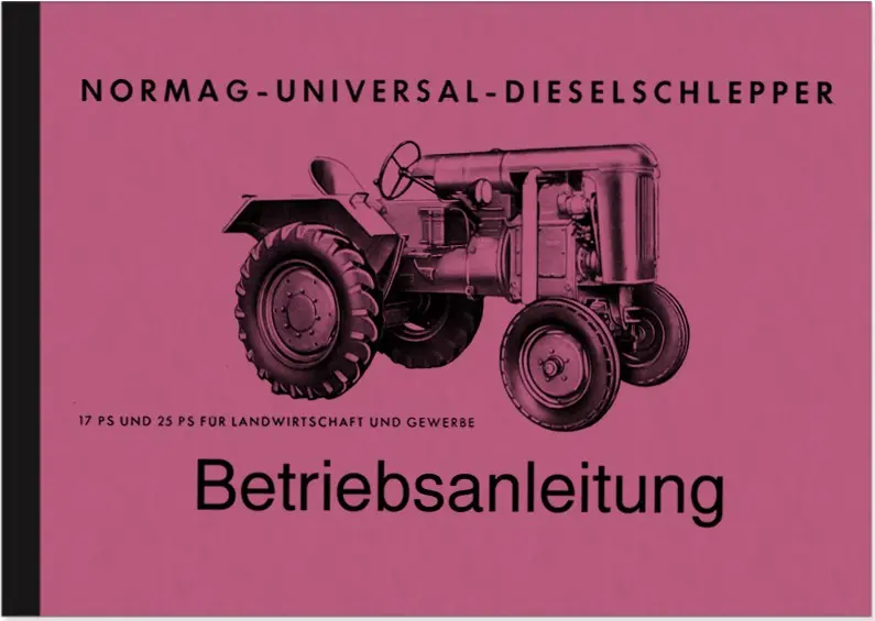 Normag NG 15 23 Bedienungsanleitung Schlepper NG15 NG23