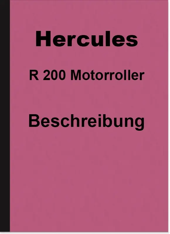 Hercules R 200 R200 Scooter Scooter Description Brochure (leaflet)