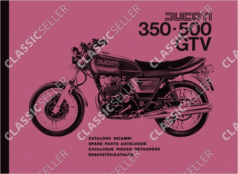Ducati 350 / 500 GTV spare parts list