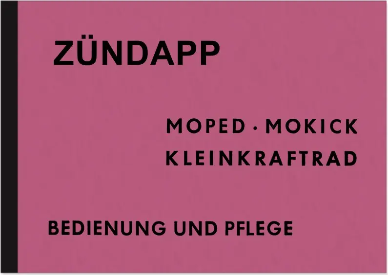 Zündapp 50 ccm Combinette KS 50 Falkonette Super Sport Bedienungsanleitung
