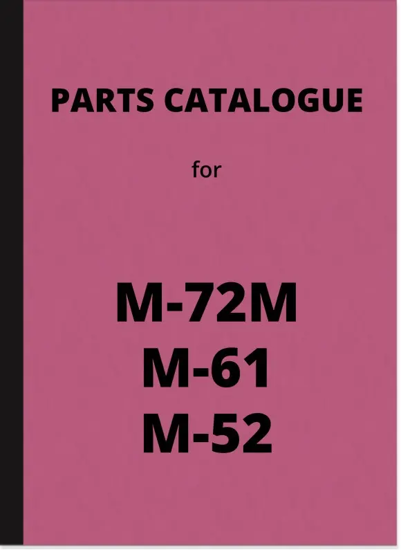 Ural Dnepr Molotov M-72M Gespann, M-52 und M-61 Ersatzteilliste