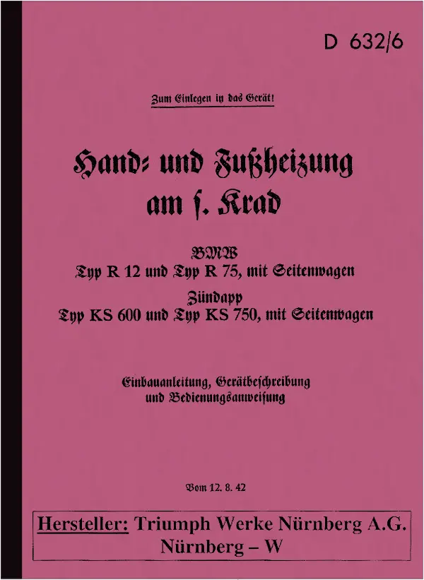 BMW R 12/R 75 and ZÜNDAPP repair manual