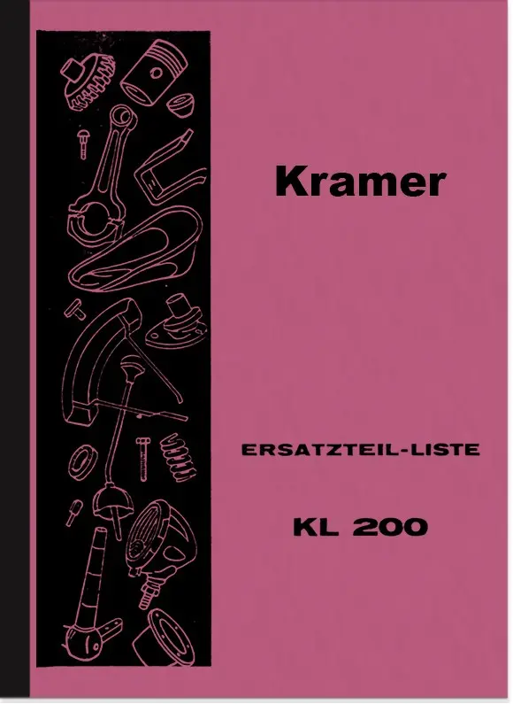 Kramer KL 200 Ersatzteilliste Dieselschlepper Traktor
