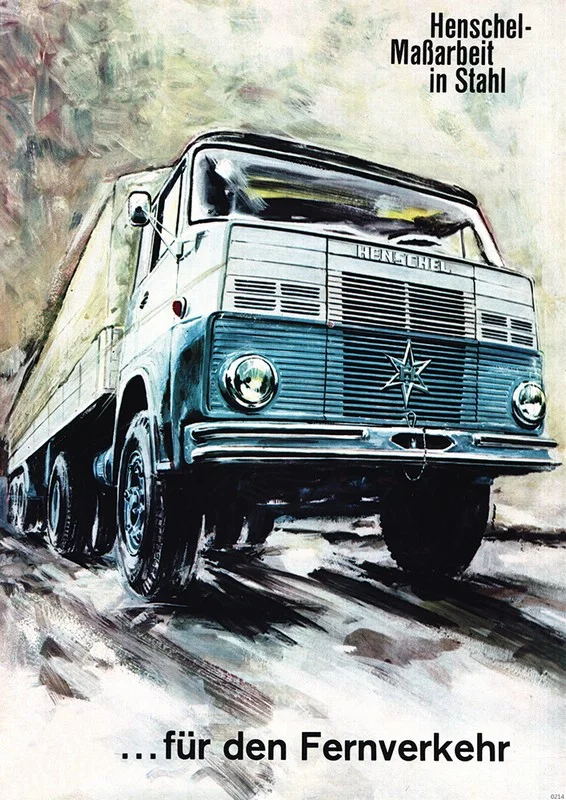 Henschel Nutzfahrzeug LKW Poster