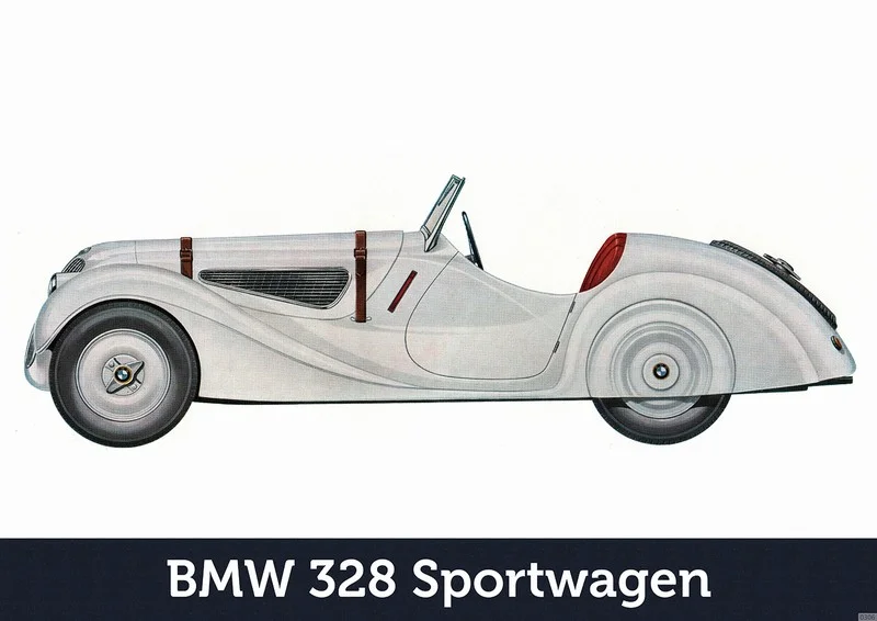 BMW 328 Sportwagen Auto PKW Wagen Poster