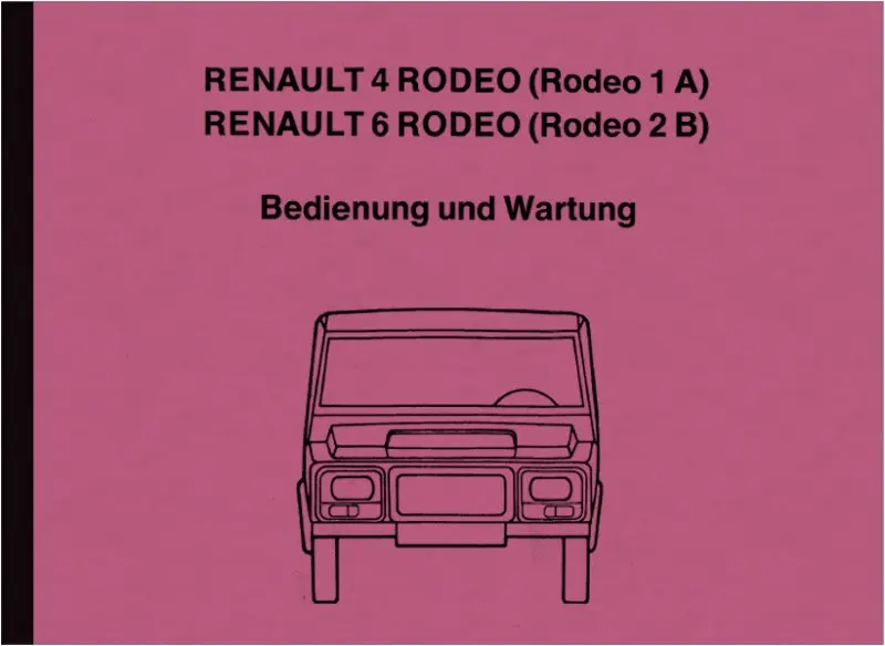 Renault Rodeo 4 und Rodeo 6 Zusatz-Bedienungsanleitung