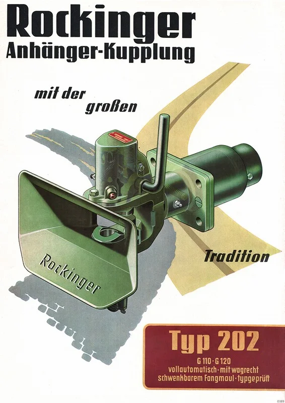 Rockinger Typ 202 G 110 120 trailer hitch towing hook advertising Poster Picture