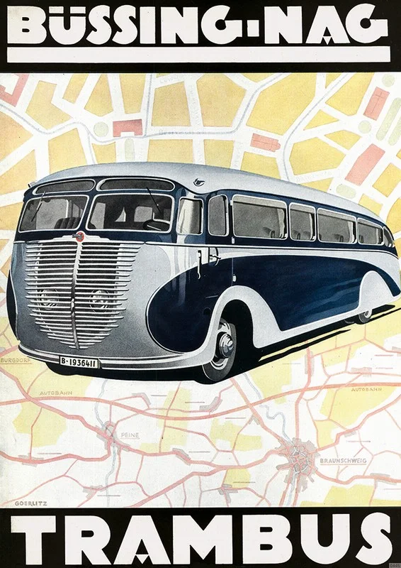 Büssing-Nag Trambus Poster