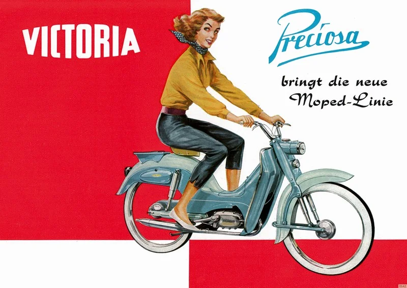 Victoria Preciosa Moped Poster