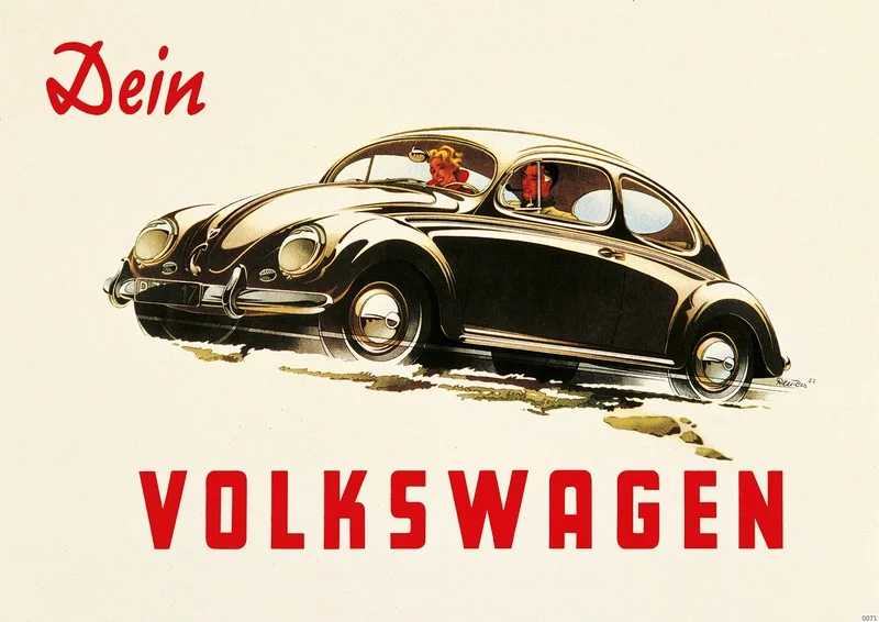 VW Beetle "Your Volkswagen" Poster Picture KdF