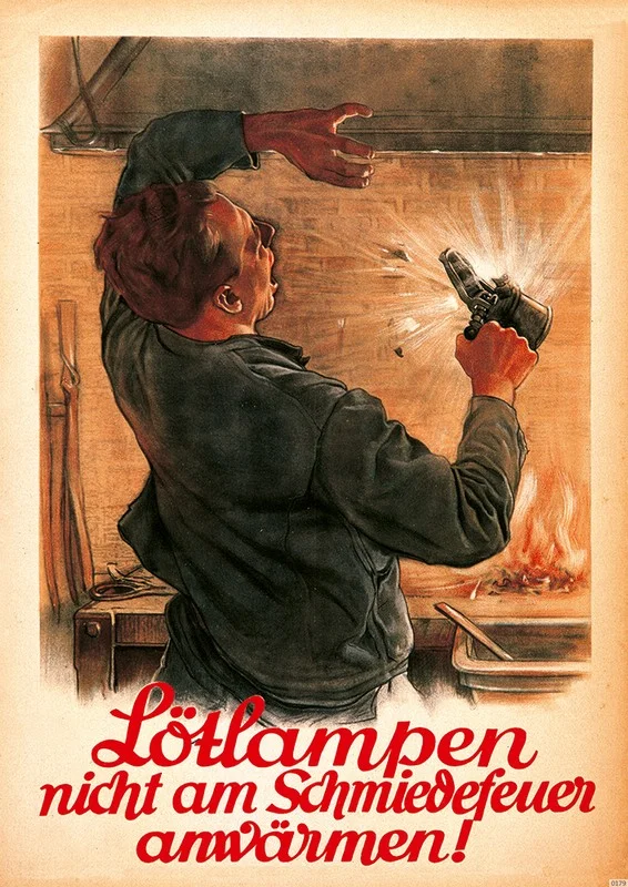 Occupational Safety Safety Instructions Poster Warning Note - Number 34