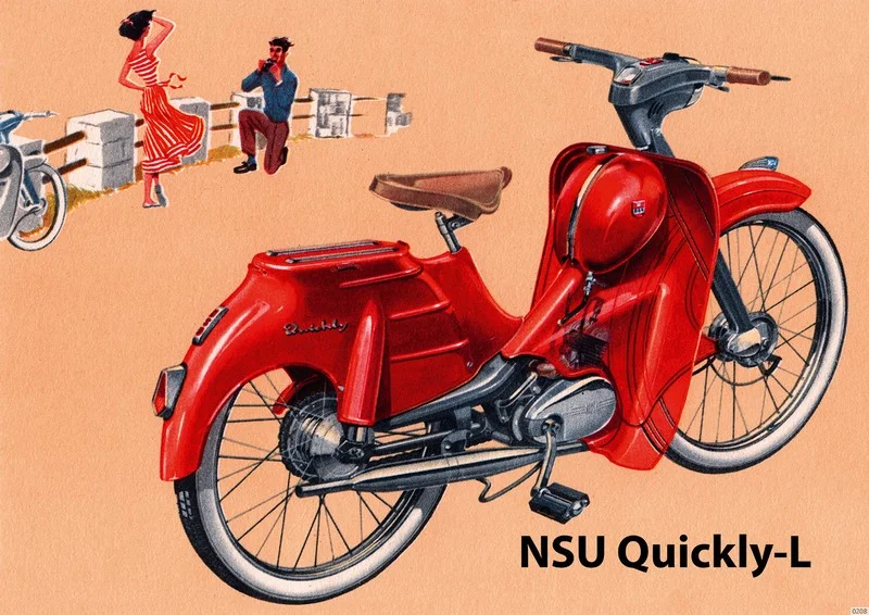 NSU Quickly-L Quickly L Moped Poster