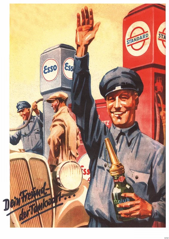 Standard Esso Essolub Tankstelle Poster