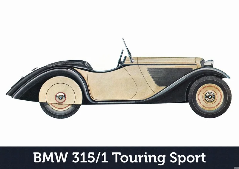 BMW 315/1 Touring Sport Auto PKW Wagen Poster