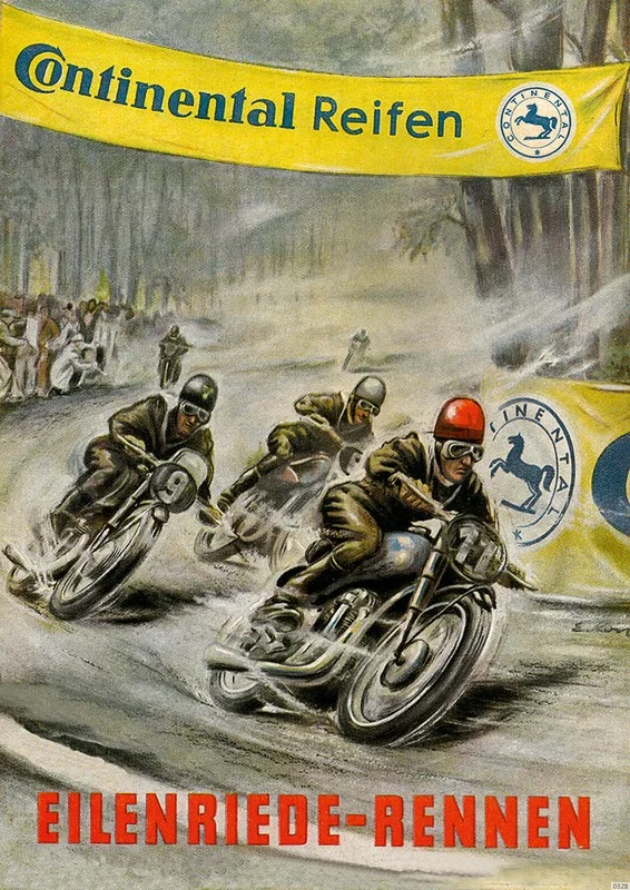 Eilenriede-Rennen Veranstaltung Motorsport Rennsport Motorrad Continental Reifen Poster