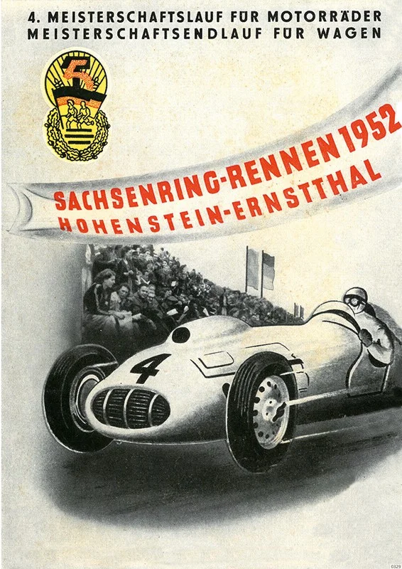 Sachsenring-Rennen 1952 Hohenstein-Ernstthal Motorsport Rennsport Poster