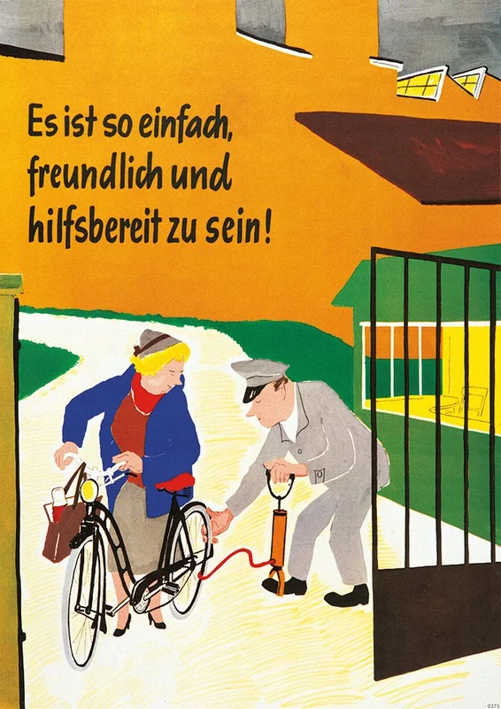 "Es ist so einfach, freundlich und hilfsbereit zu sein" Menschen helfen Hinweis Poster