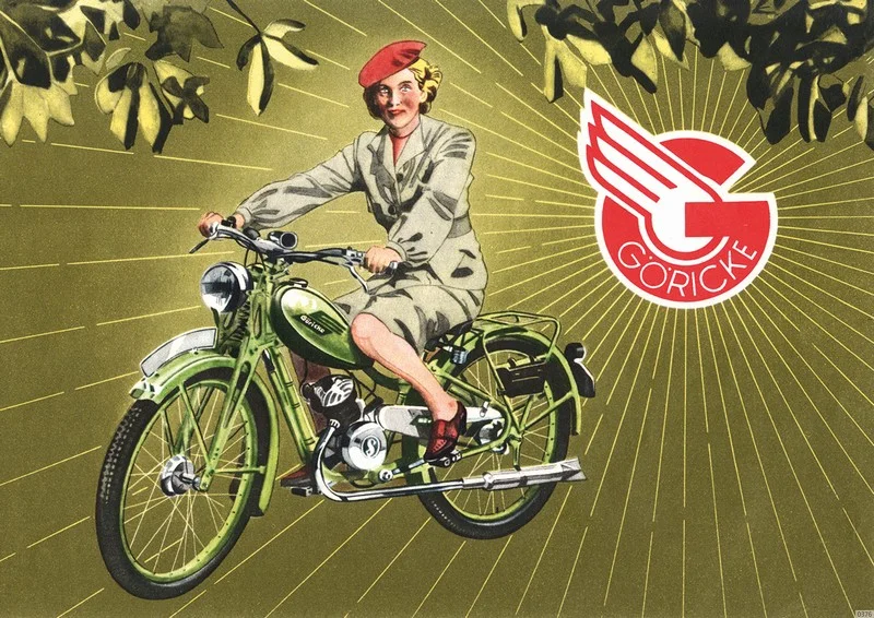 Göricke 98er Damen Motorfahrrad Sachs 98 ccm Poster