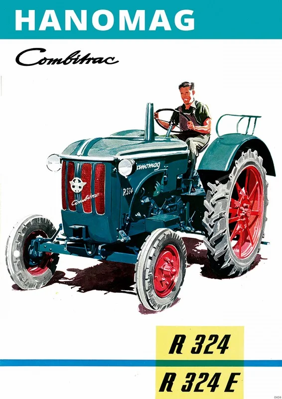Hanomag Combitrac R 324 und R324 E Traktor Dieselschlepper Poster