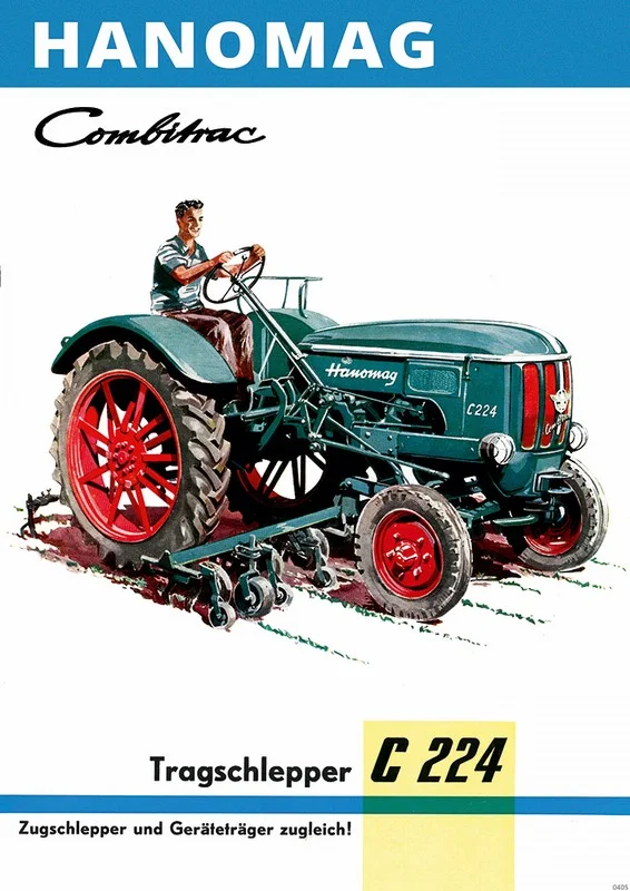 Hanomag Combitrac C 224 C224 Traktor Dieselschlepper Poster