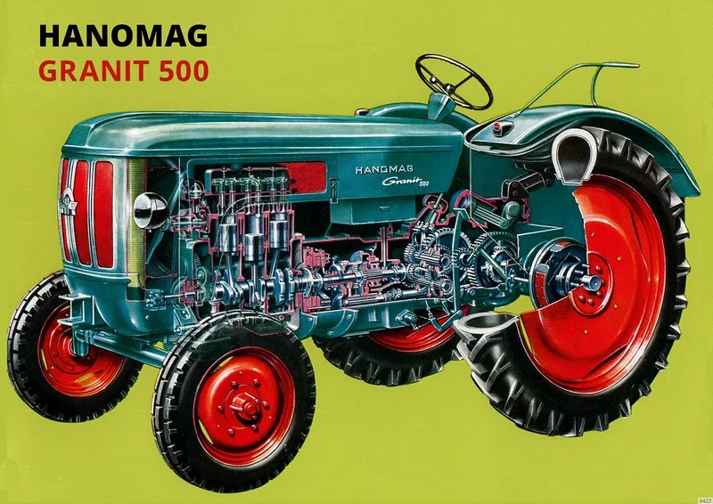 Hanomag Granit 500 Schlepper Traktor Poster