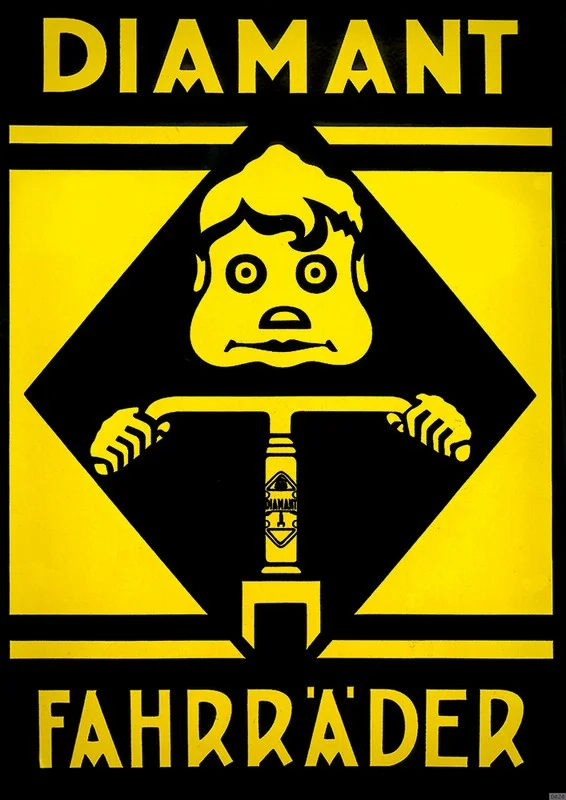 Diamant Fahrräder Fahrrad Werbung Reklame Schild Poster