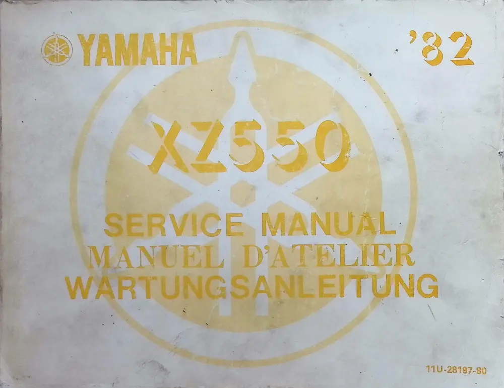 Yamaha XZ 550 1982 Wartungsanleitung Werkstatthandbuch