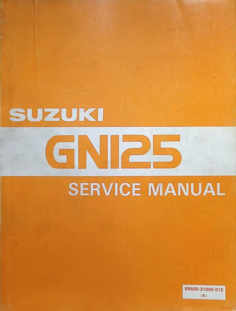 Suzuki GN125 Original Reparaturanleitung Service Manual