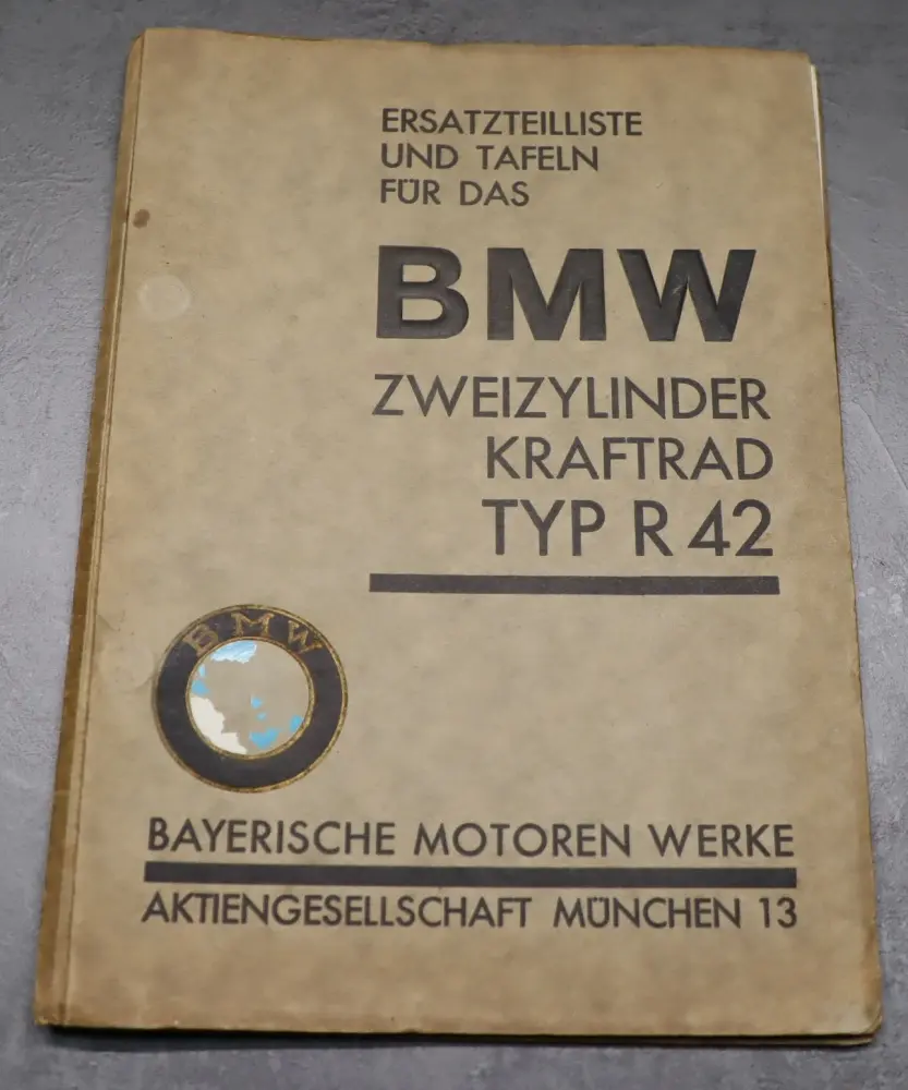 BMW R42 Original Ersatzteilliste