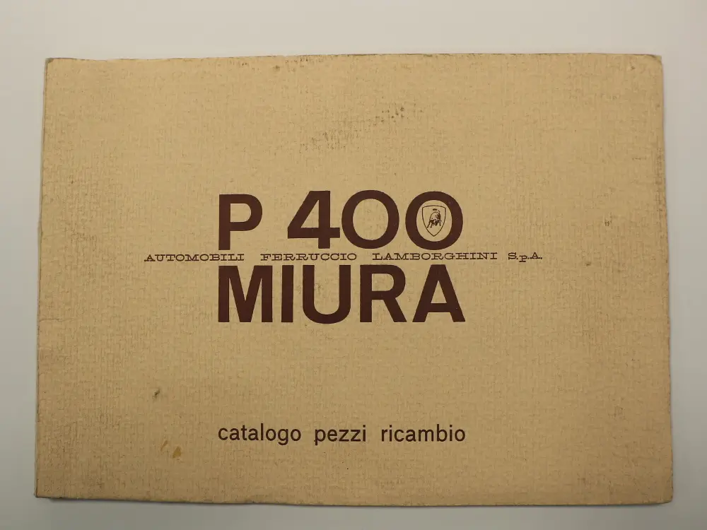 Lamborghini Miura P400 Original Ersatzteilliste