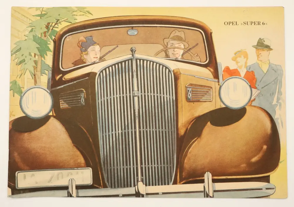 Opel Super 6 Original Prospekt Broschüre
