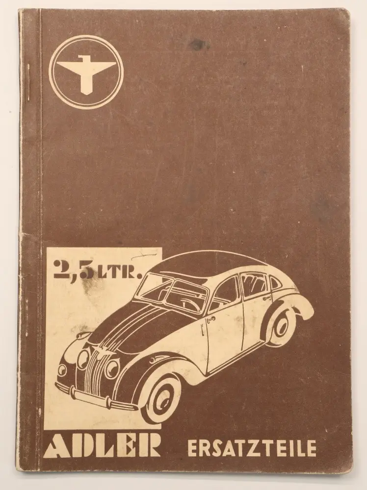 Adler 2,5 Liter Typ 10 Autobahnwagen Original Ersatzteilliste