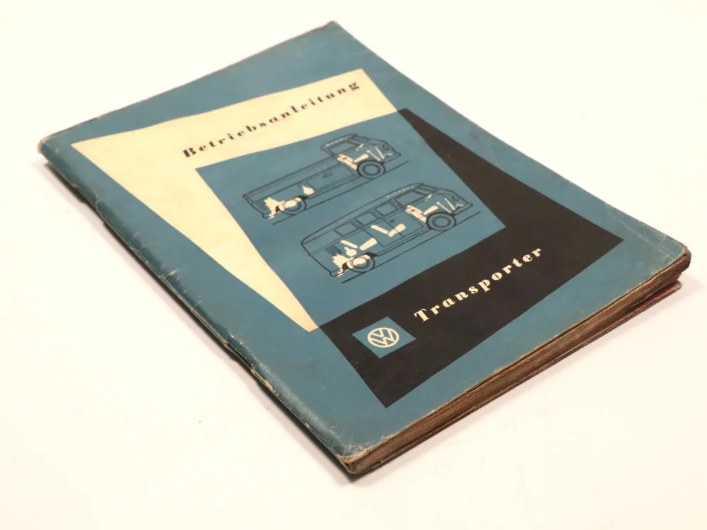 VW T1 Transporter Bus Bulli Original Owner's User Manual 1960